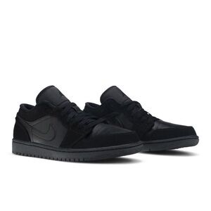 Nike Air Jordan 1 Retro Low "Triple Black" 553558-025 (2015) Size 10.5 NEW